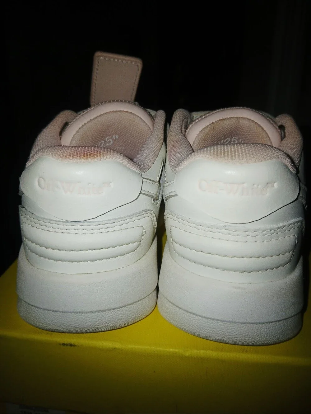Used Off White Out Of Office Sneakers, Box And Dust Bag. Toddler Size 9